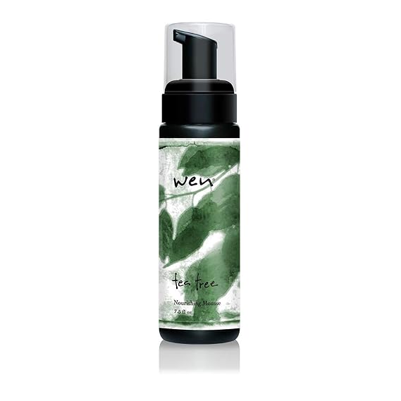 WEN by Chaz Dean Nourishing Mousse - Hair Mousse for Curly Hair, Mousse for Hair Styling, Curling Mousse Hair Foam for Wavy Hair, Hair Product for Men & Women - Tea Tree, 7.5 Fl Oz (Pack of 1)