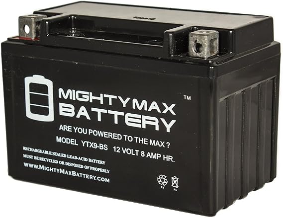 Mighty Max Battery YTX9-BS Replacement for Suzuki LT-Z400 Quadsport ATV Deep Cycle Battery
