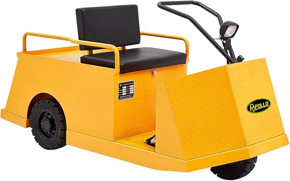 Apollo Tow Tractor 1100 lbs Load Capacity Full Electric Seated Tow Truck for People Carrier and Material Handling, Suitable for Factories, Hospitals, Distribution, Aviation