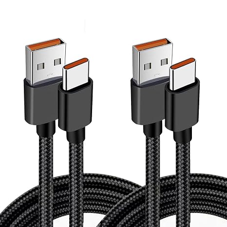 2-PackUSB-C Charging Cable Fit for Starkey StarLink Premium Charger 2.0 & Custom Charger 2.0 | 3.3 ft Durable Nylon Braided | Fast-Charging Cord for Hearing Aid Supplies(Charging Case Only)
