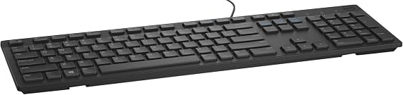 Dell Wired Multimedia Keyboard, Black KB216B