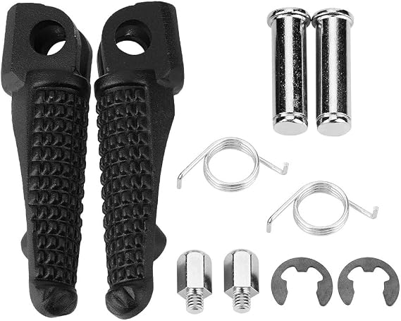 Foot Pegs Foot Pegs 1 Pair Motorcycle Forefoot Pegs Motorcycle Insulation Footrest for KA_WASAKI ZX-6R ZX-7R ZX-9R ZX-10R ZX-12R Z1000 - Black