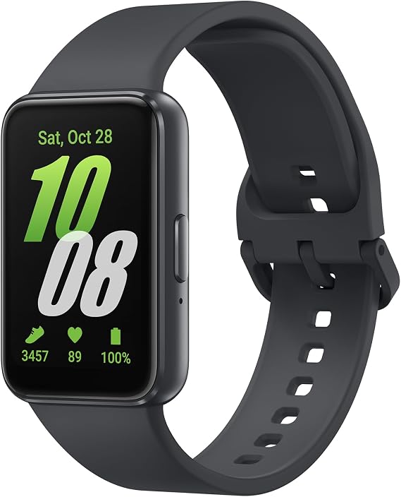 Samsung Galaxy Fit3, Smart Watch, Fitness Tracker, Health Monitoring, Black, (UK Version)