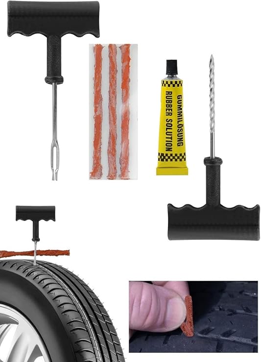Chermik 6 Parça Tamir Kiti Otomobil Araba Bisiklet Motor Lastik Tamir Kiti Seti