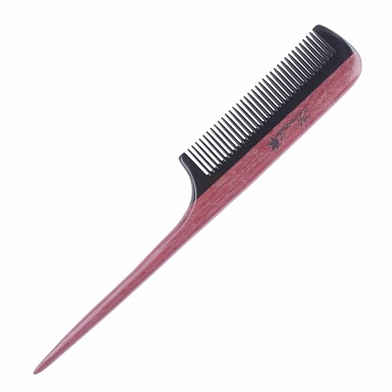 Breezelike Hair Comb for Women, Fine Tooth Wooden Tail Comb