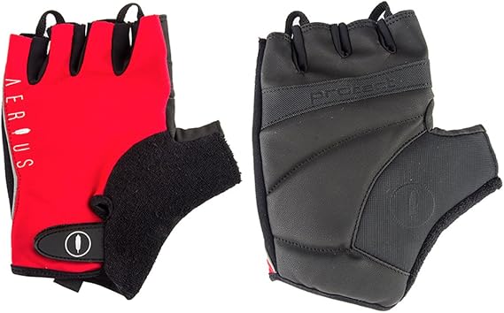 AERIUS Classic Short Finger Cycling Gloves - SO-2202 (Red - S) | cycling-gloves