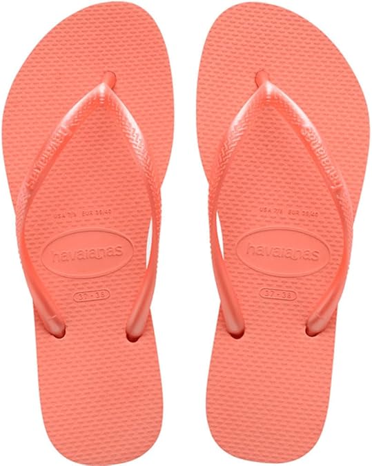 Havaianas Women's Slim Flip Flops, Peach Rose, Size 6