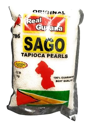Real Guyana Sago Tapioca Pearls 2.2 lbs