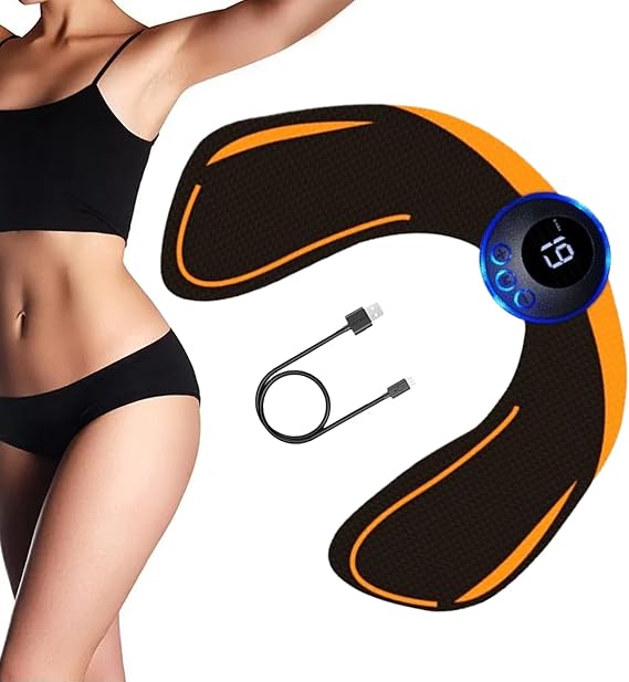 Buttock Muscle Stimulator For Women, Bum Toner, Glute Trainer, Butt Trainer,BootyTrainer,Electronic Muscle Stimulator Pads,Adjustable Strength Training Thigh & Hip,Hip Beauty Device