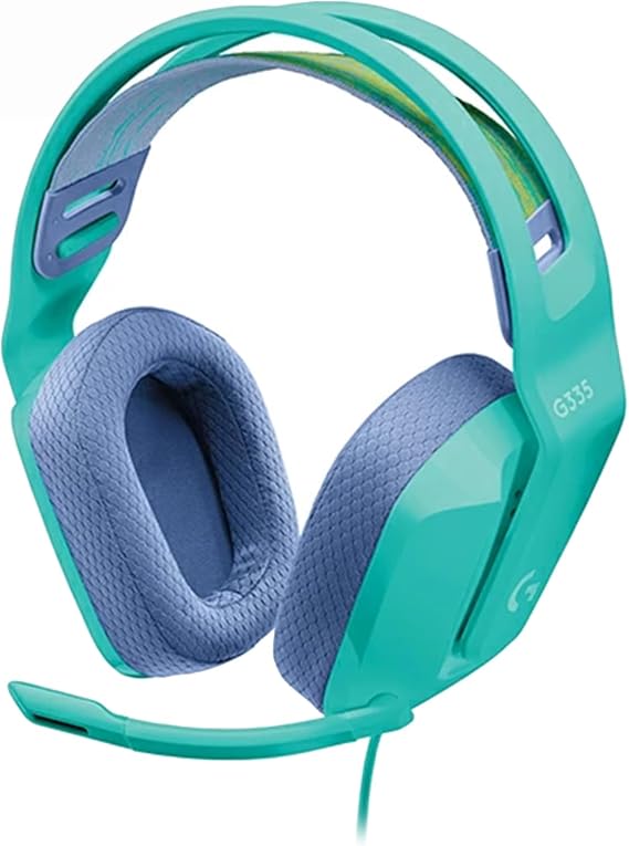 Logicool G G335 Gaming Headset, G335MN Lightweight, 7.8 oz 222 g, 0.1 inch 3.5 mm, Wired, 3D Sound, Stereo, 2.1 ch, Flip Mute, Microphone Included, PS5, PS4, PC Switch 2, Xbox Smartphone