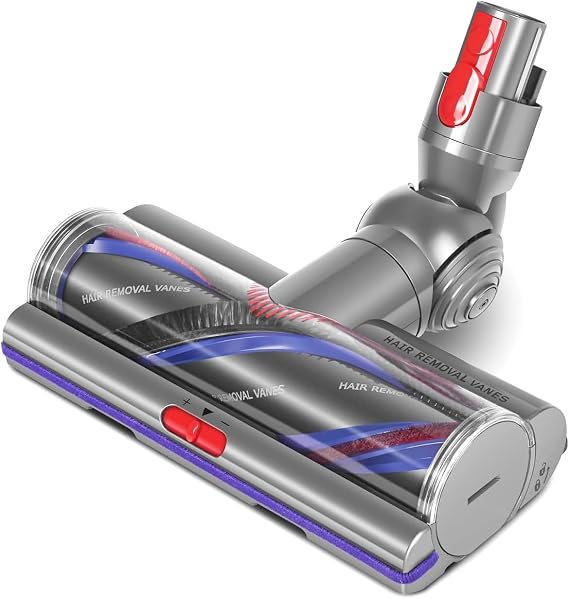 High Torque Brush Head Replacement for Dyson V7 V8 V10 V11 V15 Anti-Tangle Vacuum Head with Adjustable Suction Power Motorhead Attachment and Parts for Carpets & Hard Floors (High Torque)