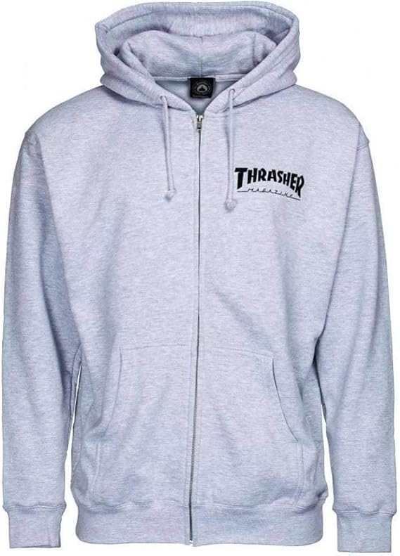 Mag Logo - ZIP UP HOODIE - GREY