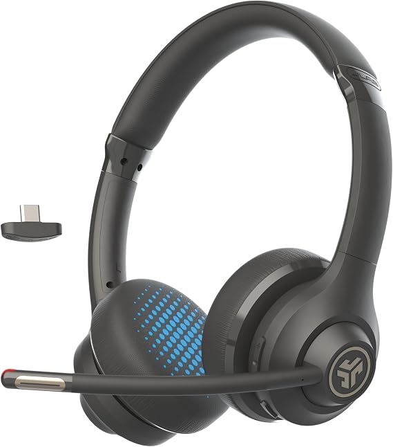 JLab Go Work 2nd Gen Wireless Headset - 55+ H Bluetooth, Mic, Multipoint