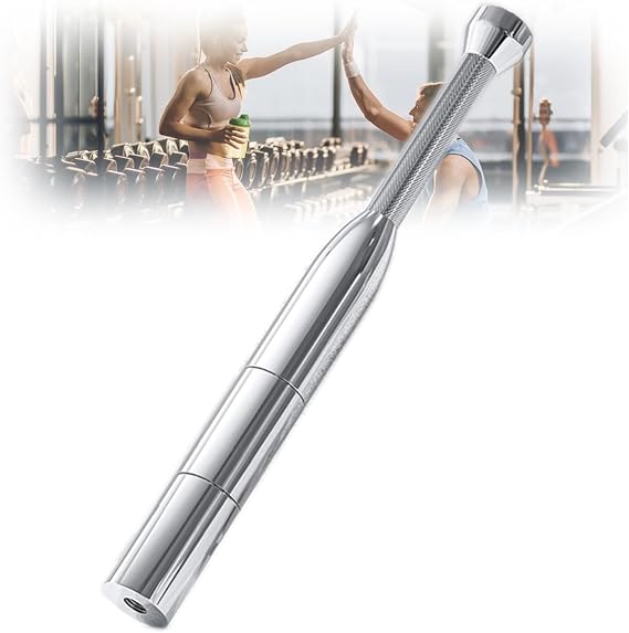 Adjustable Indian Club Exercise Set Workout Steel Club for Men Women Strength Training Heavy Duty Home Gym Fitness Equipment for Full Body Muscles Shoulder Grips & Rehabilitation,8.8_13.2_17.6