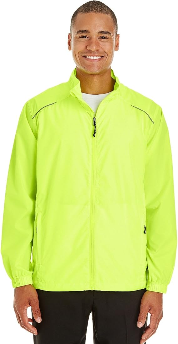 Ash City - Core 365 Men's Motivate Unlined Lightweight Jacket L SAFETY YELLOW