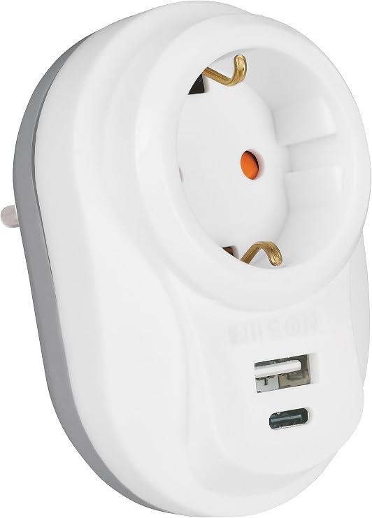 Nilson Single Current Protected Socket USB + Type C Fast Charging
