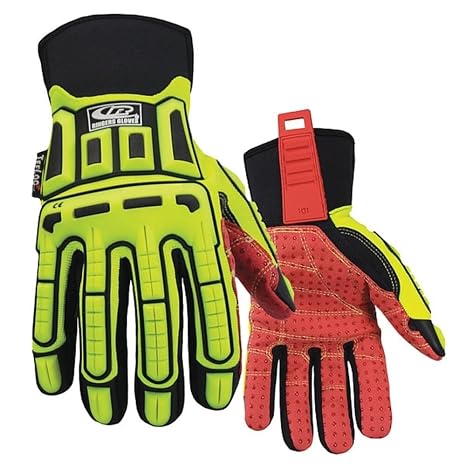 Cut Rest Gloves, Synth Leather Palm, XL, PR