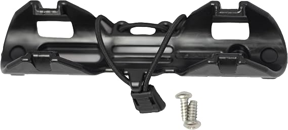 YakAttack PadLoc Kayak Paddle Holder with 2-Screw Universal Mount | Secure Paddle Clip with Two Points of Contact | Fits Standard Oar Shafts | Quiet & Durable | Kayak Accessories | Made in USA