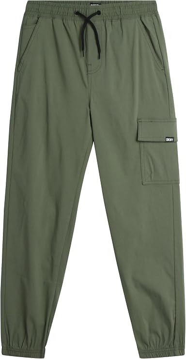 DKNY Boys Jogger Pants - Lightweight Performance Stretch Tech Sweatpants (8-16) - Athletic Pants