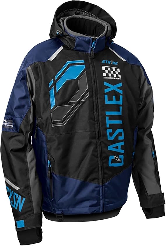 Castle X Men's Strike G5 Jacket (Navy/Black/Process Blue - 3X-Large)