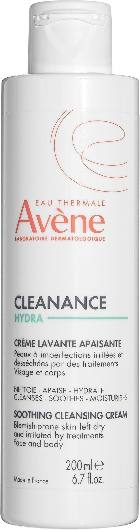 EAU THERMALE AVENE Cleanance Hydra Yıpranmış ve Kuru Ciltler için Yatıştırıcı Temizleme Kremi 200 ml