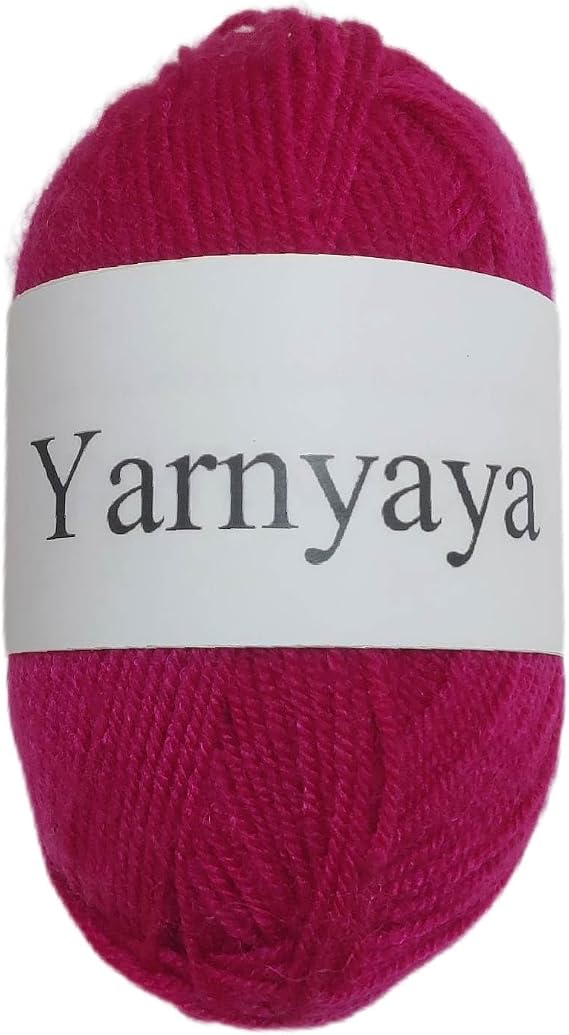 Worsted Thread, Rose Red Yarn - 1 Pack of 300g/10.5 oz - 100% Polyester - #6 Super Bulky - 220 Yards - Knitting/Crochet