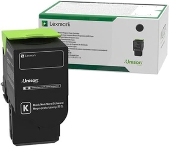 Lexmark 78C1XK0 Black Extra High Yield Return Program Toner Cartridge | Black toner cartridge with 8500 page yield and Return Program compatibility for document printing and archiving