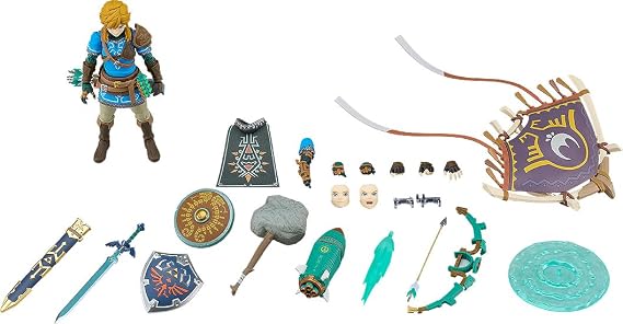 Good Smile Company The Legend of Zelda: Tears of The Kingdom Link (DX Edition) Figma Action Figure | Legend Of Zelda Tears Of The Kingdom 7 Inch Action Figure Figma - Link Deluxe