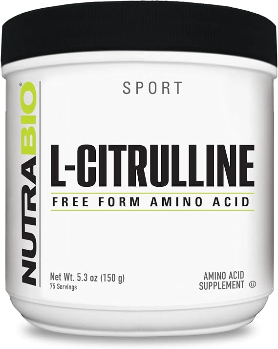 NutraBio L-Citrulline, Free Form Amino Acid, 5.3 oz (150 g)