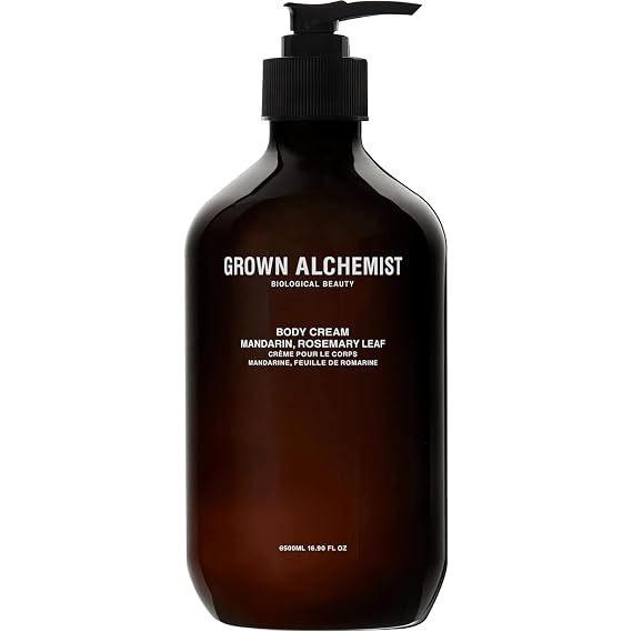 Grown Alchemist Body Cream - Mandarin and Rosemary Leaf. Nourishing Moisturizer Cream, Repairs and Balances Dry Skin (500ml).