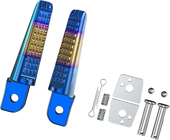 1 Pair Motorcycle Rear Footpeg Supports Replacement Foot Pegs for 150 CB190R Foot Rest Brackets Footpeg