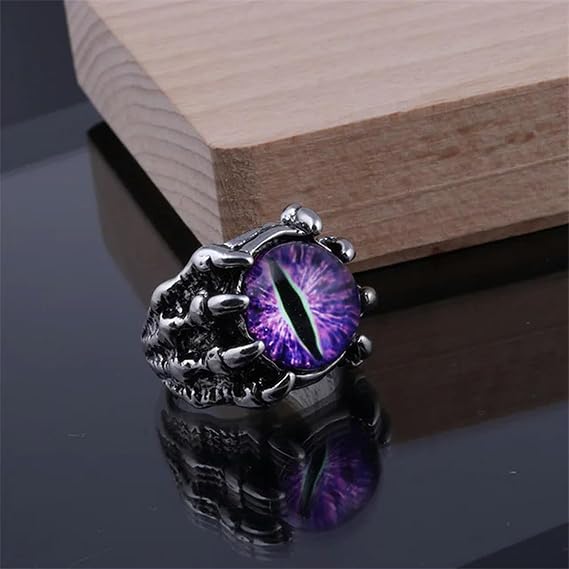 Retro Jewelry Rings Gothic Rings Unisex Punk Rock Hip Hop Adjustable Gift Jewelry Evil Eye
