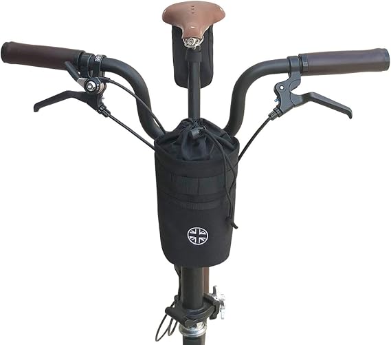 London Craftwork Water Resistant Stem Bag for Brompton and Birdy in Black