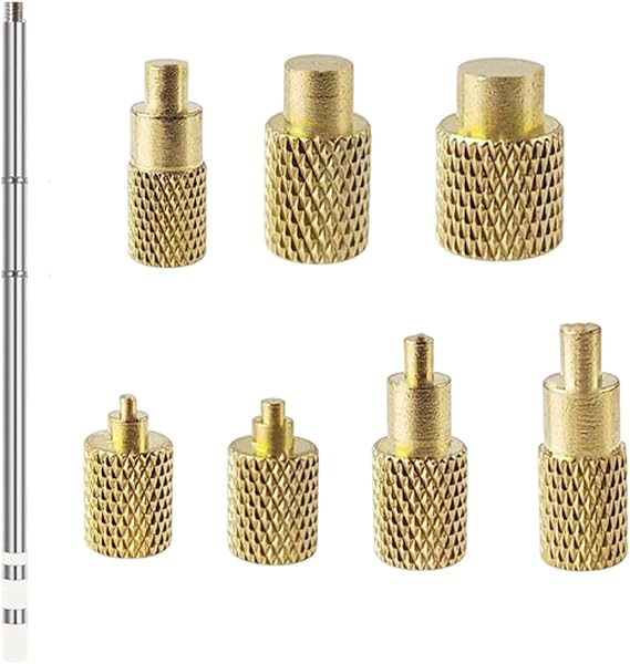 3D Printer Threaded Inserts for Plastic, DIY Heat Insert Installation Tool with T12 Soldering Iron Tip Adapter Rod, with M2 M2.5 M3 M4 M5 M6 M8, T12