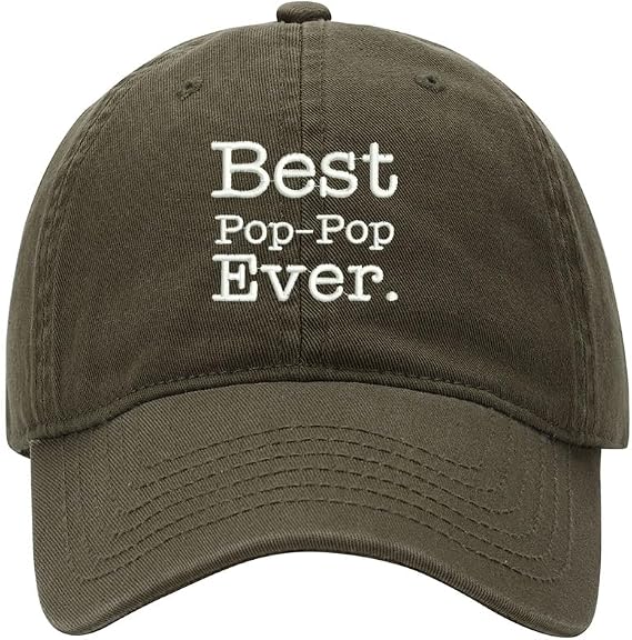 Baseball Cap Men Best Pop Pop Ever Embroidered Washed Cotton Dad Hat Baseball Caps