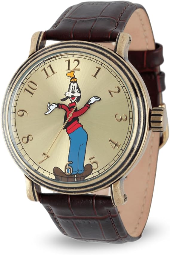 Disney Men's W001845 Goofy Analog Display Analog Quartz Brown Watch