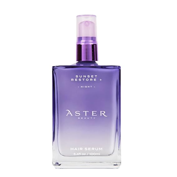Night Hair Serum for Split Ends & Frizz Sunset Restore + Hair Serum | Leave-In Overnight Repair with Niacinamide & Protein | Strengthens, Smooths & Hydrates (3.4 oz)