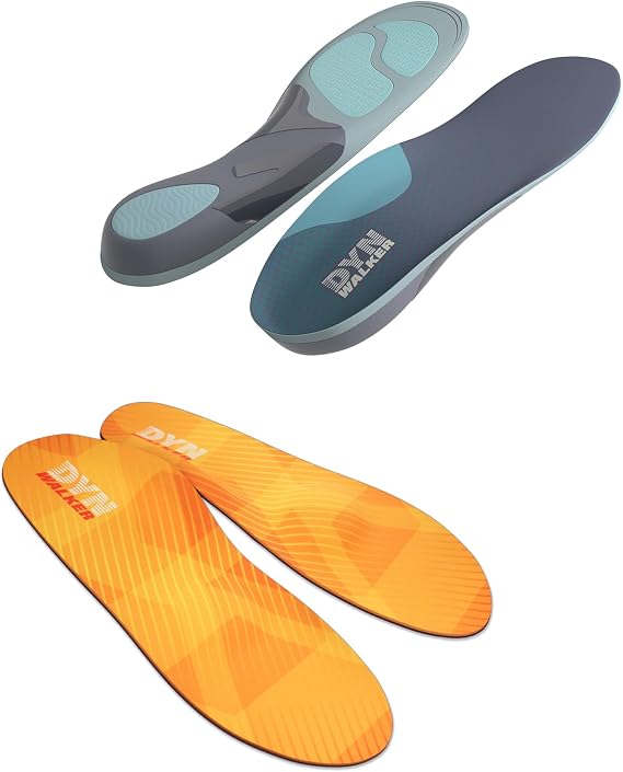 Orthotic Inserts,DynWalker Flat Feet Insoles for Plantar Fasciitis,Metatarsalgia 3-Point Ergonomic Arch Support Helps Correct Gait Posture D3 D5 XL