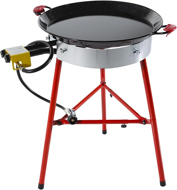 Ringg Chef Series Classic Kit with Paella Pan, Dual Gas Burners, and Stand for 16 Servings