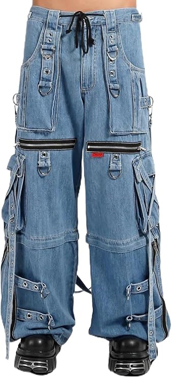 Tripp NYC Denim X Strap Pants [Light Blue]