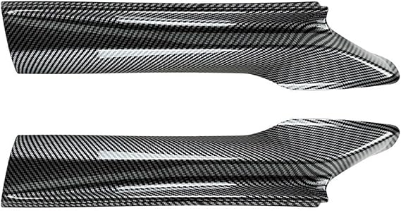 Bumper Side Spoiler Lip Splitter Trim for BMW 5 Series For F10 F11 M Sport Front Bumper Helps Protect Body Kit and Improve Aerodynamics (Carbon Look)