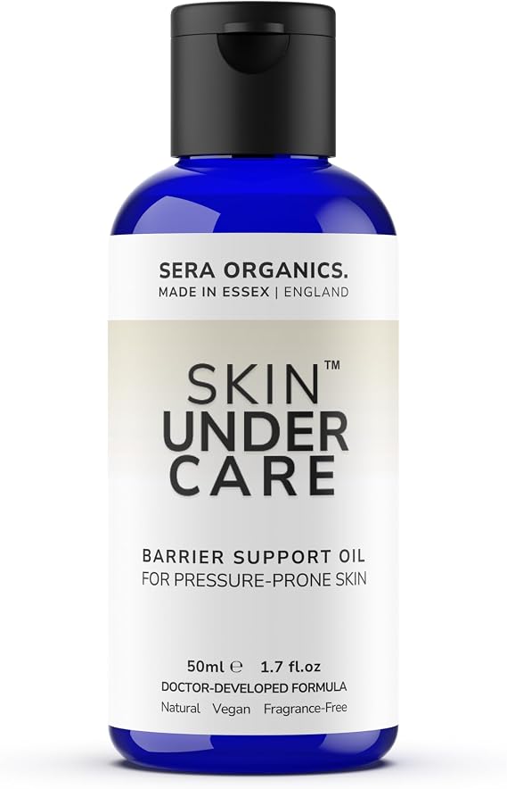 Bed Sore, Pressure Sore Barrier Oil for Sore Bottom, Elderly Skin 50ml | Soothing non-greasy barrier oil for bedridden, elderly, incontinence-prone skin. Comfort for diabetic-prone areas