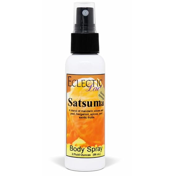 Eclectic Lady Satsuma Body Spray, Double Strength, 2 ounces, Body Mist