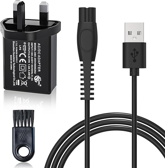 5V Charger Fit for Philips Norelco Shaver 3000X/5000X/8000/i9000, Charger Set Fit for One Blade (Pro) 360 Face & Body Series 2000 3000 5000 7000 9000 QP2824 S3145 S3241 QP2734 All-in-One Trimmer Shave