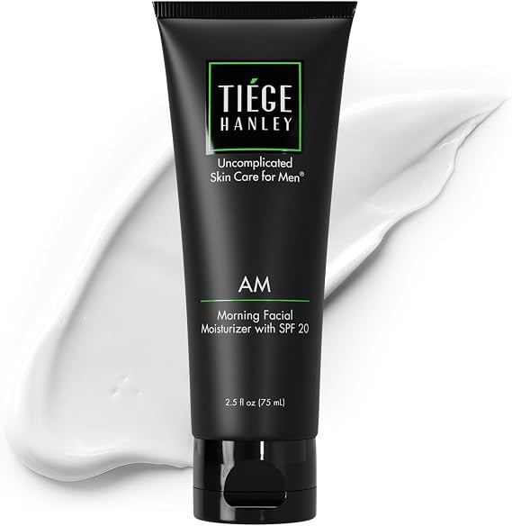 Tiege Hanley Mens Morning Face Moisturizer with SPF 20, 2.5 Fl Oz