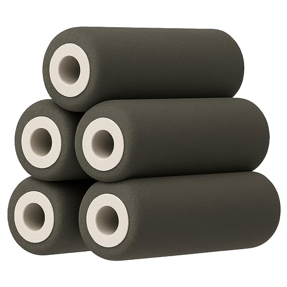 Bearback Lotion Applicator Replacement Rollers | Set of Five High Efficiency Foam Rollers for Smooth, Even Application