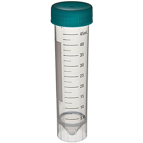 Labcon 3095-340-008-9, PerformR Freestanding Centrifuge Tube with Flat Style Cap, Bag, 50mL Capacity, Pack of 500