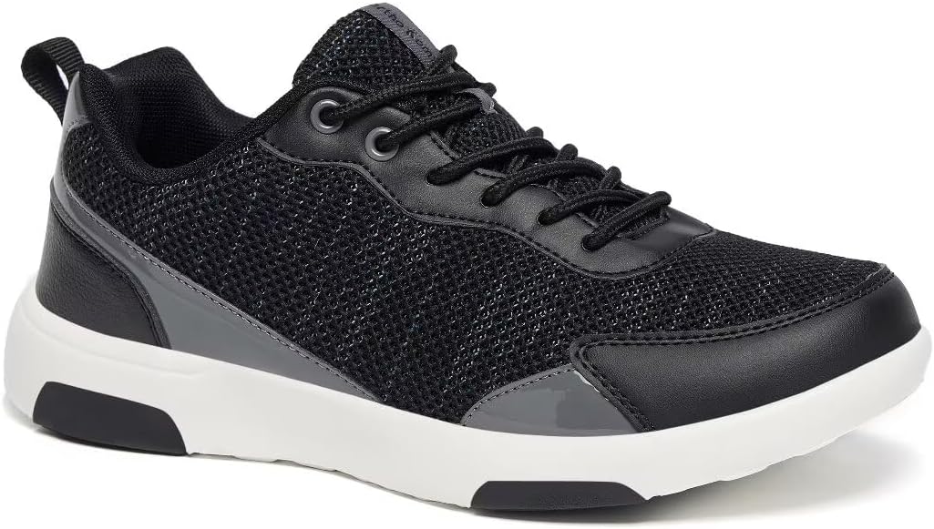 OrthoComfoot Women's Orthopedic Walking Shoes with Arch Support: Comfortable Fashion Sneakers for Plantar Fasciitis, Casual Orthotic Sneakers for Heel and Foot Pain Relief