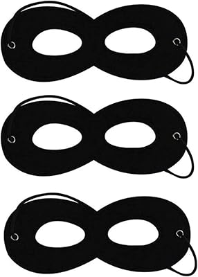 Black Superhero Mask Super Hero Cosplay Mask Felt Eye Mask Half Mask Halloween Dress Up Mask with Elastic Rope for Kids Party