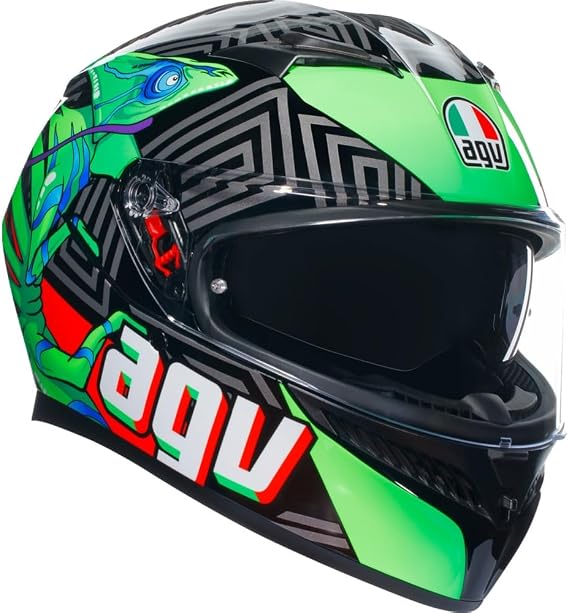 AGV K3 Kamaleon Motorcycle Helmet Black/Red LG